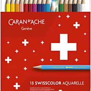 CARAN D'ACHE Crayons de couleur SWISSCOLOR Aquarelle