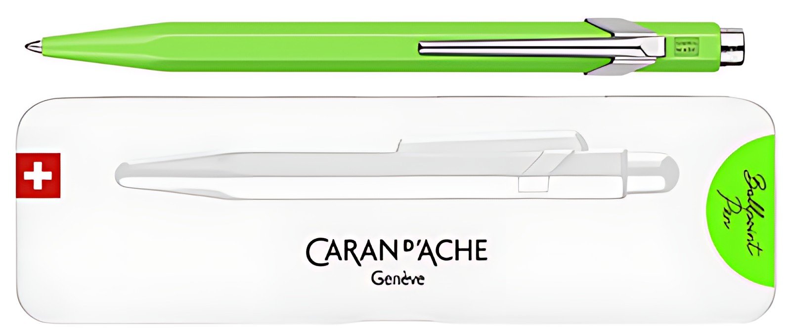 CARAN D'ACHE Stylo à bille 849 POPLINE FLUO, vert