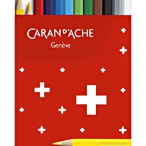 CARAN D'ACHE Crayons de couleur SWISSCOLOR,étui carton de 12