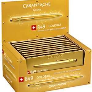CARAN D'ACHE Stylo à bille 849 GoldBar, en présentoir