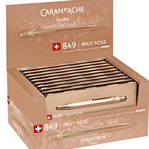 CARAN D'ACHE Stylo à bille 849 Brut Rosé, en présentoir