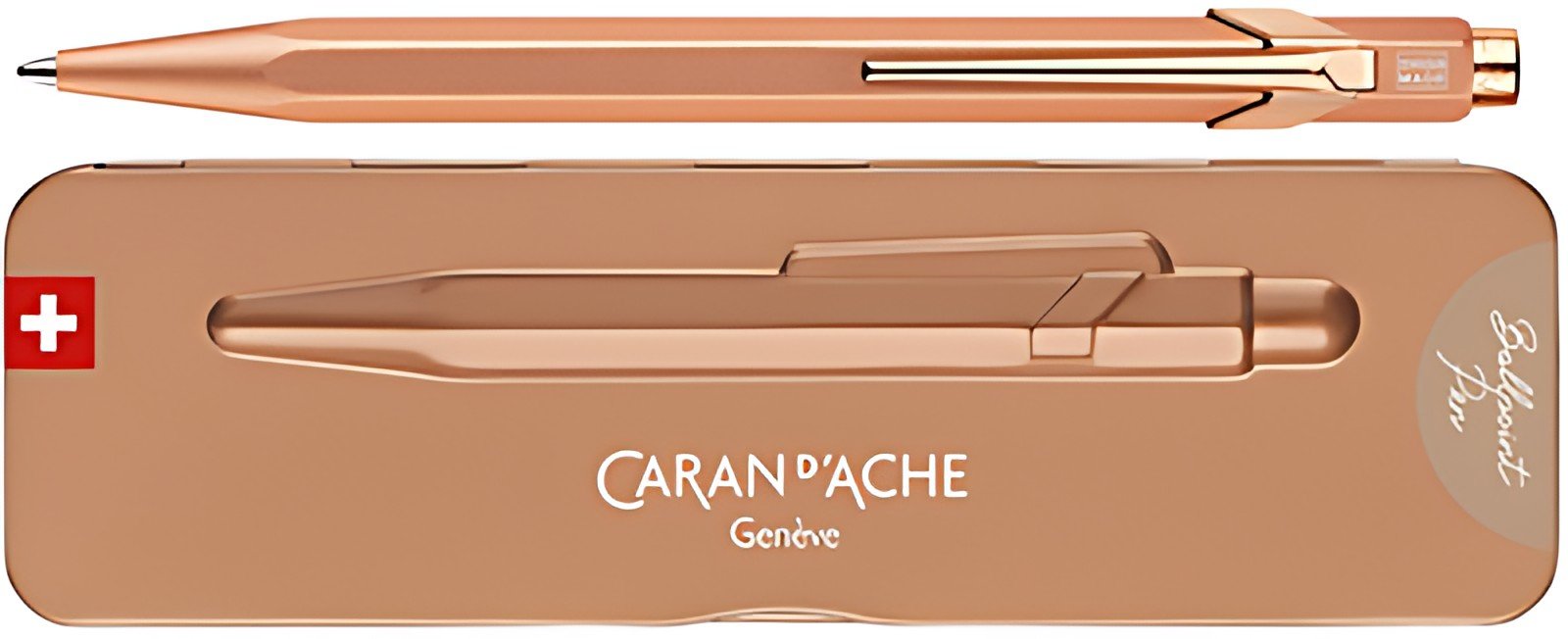 CARAN D'ACHE Stylo à bille 849 Brut Rosé, or rose