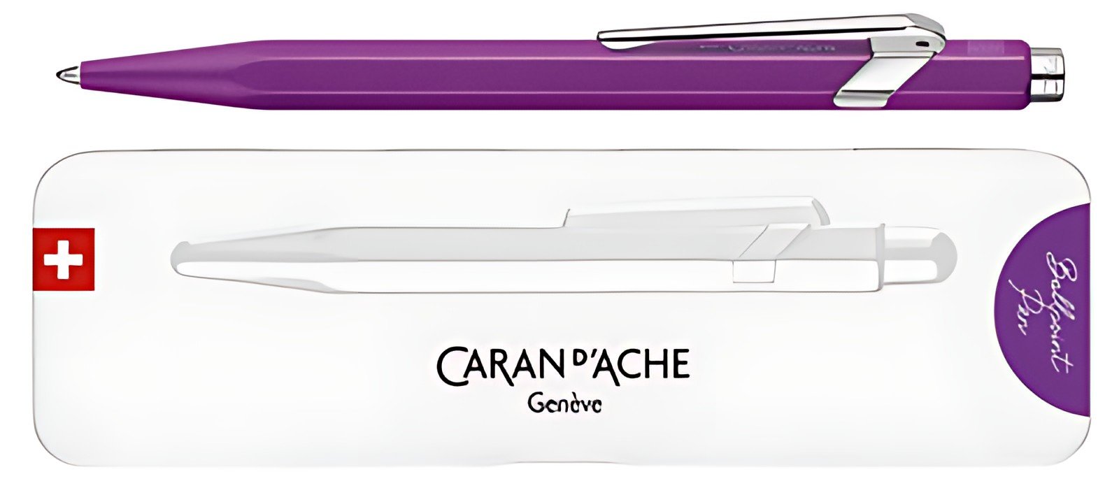 CARAN D'ACHE Stylo à bille 849 Colormat-X, violet