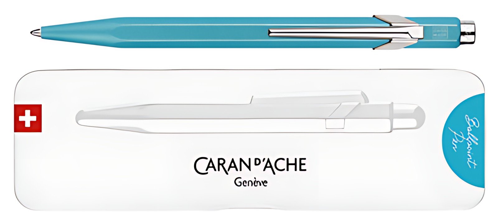 CARAN D'ACHE Stylo à bille 849 Colormat-X, turquoise