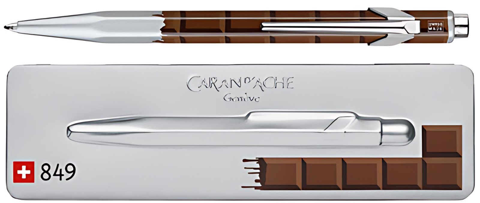 CARAN D'ACHE Stylo à bille 849 CHOCOLAT