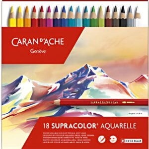 CARAN D'ACHE Crayons de couleur SUPRACOLOR, étui métal de 18