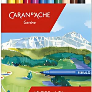 CARAN D'ACHE Feutre FIBRALO, boîte métal de 10
