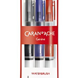 CARAN D'ACHE Pinceau aquarelle à réservoir d'eau, set de 3