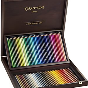 CARAN D'ACHE Crayons de couleur SUPRACOLOR, coffret de 80