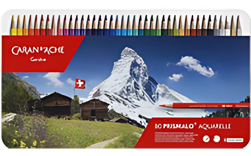 CARAN D'ACHE Crayon de couleur PRISMALO Aquarelle, 80 pièces