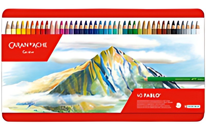 CARAN D'ACHE Crayons de couleur PABLO, étui métal de 40
