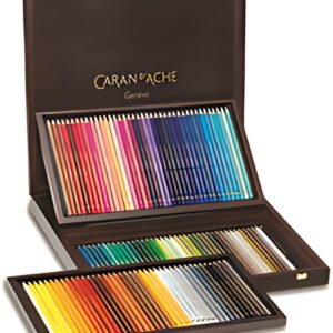 CARAN D'ACHE Crayons de couleur PABLO, coffret bois de 120