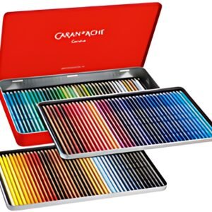CARAN D'ACHE Crayons de couleur SUPRACOLOR,étui métal de 120