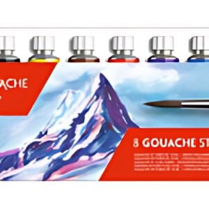 CARAN D'ACHE Gouache GOUACHE STUDIO, en tubes, étui de 8