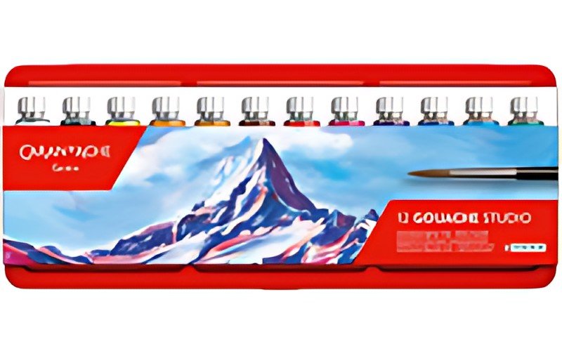 CARAN D'ACHE Gouache GOUACHE STUDIO, en tubes, étui de 12