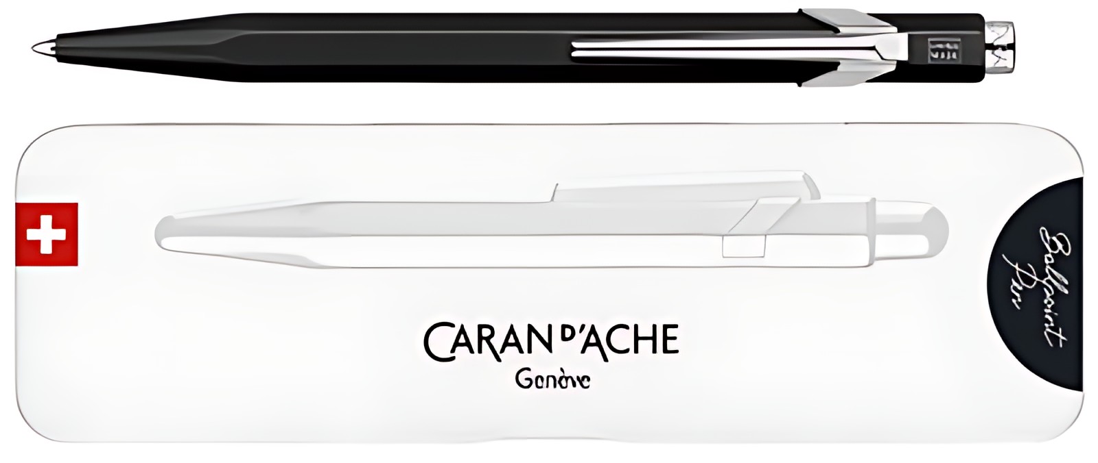 CARAN D'ACHE Stylo à bille 849 POPLINE FLUO, noir