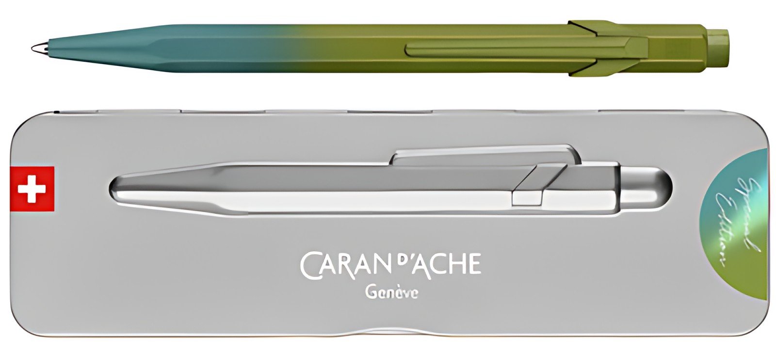 CARAN D'ACHE Stylo à bille rétractable 849 Vert Arctique