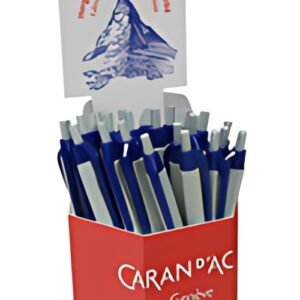 CARAN D'ACHE Stylo à bille rétractable Eco, bleu, présentoir