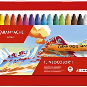 CARAN D'ACHE Pastel à la cire NEOCOLOR I, étui métal de 15