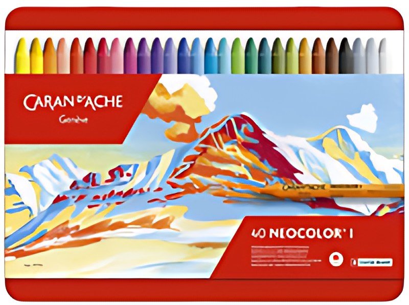 CARAN D'ACHE Pastel à la cire NEOCOLOR I, étui métal de 40