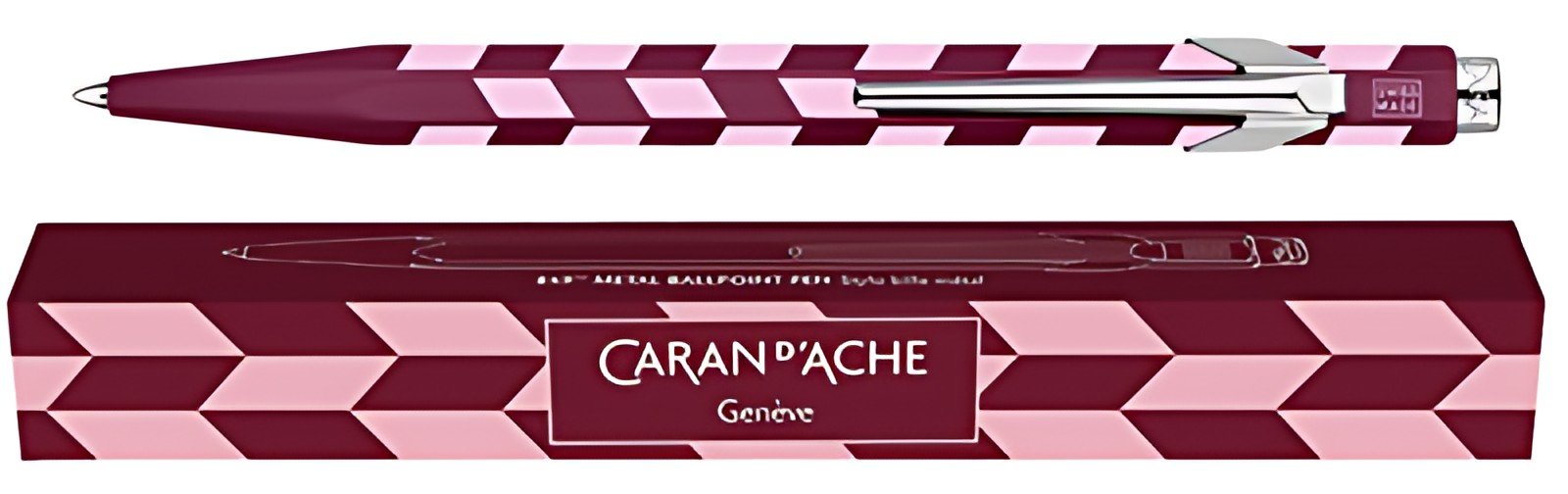 CARAN D'ACHE Stylo à bille 849 MOSAIC, rouge grenat