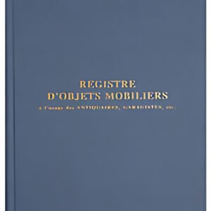 EXACOMPTA Registre "Objets mobiliers spécial brocanteurs"