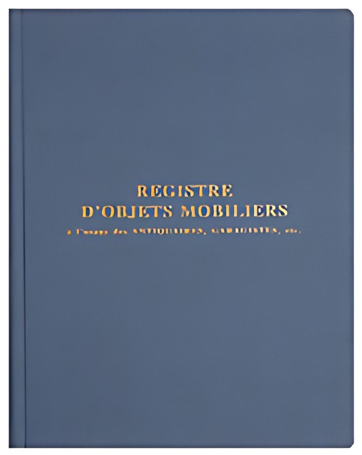 EXACOMPTA Registre "Objets mobiliers spécial brocanteurs"