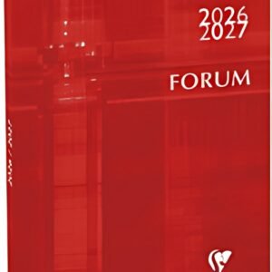 Clairefontaine Agenda scolaire FORUM Metric, 2026/2027,rouge