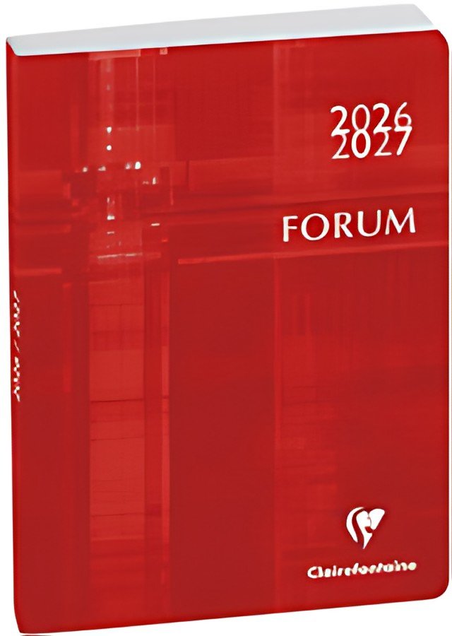 Clairefontaine Agenda scolaire FORUM Metric, 2026/2027,rouge