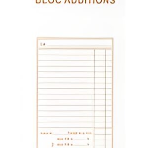 EXACOMPTA Bloc Additions, pages numérotées