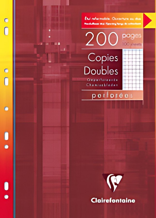 Clairefontaine Copies doubles perforées, A4, 5x5, avec marge