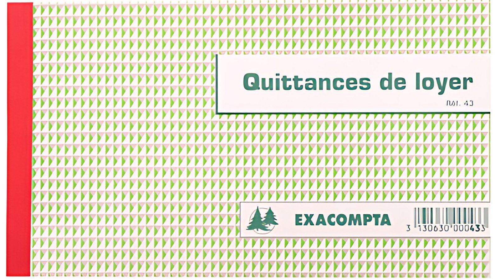 EXACOMPTA Manifold "Quittances de loyer", 125 x 210 mm