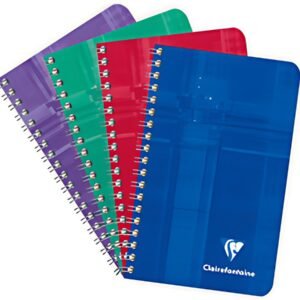 Clairefontaine Carnet à spirale, 75 x 120 mm, quadrillé 5x5