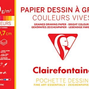 Clairefontaine Papier dessin "à Grain", couleurs vives