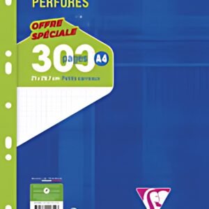 Clairefontaine Feuillets mobiles perforés, A4, seyès