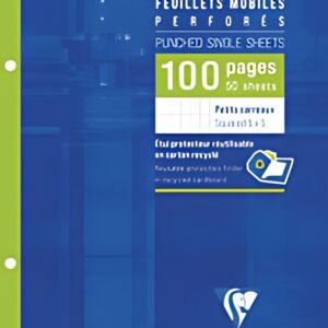 Clairefontaine Feuillets mobiles perforés, 170 x 220 mm