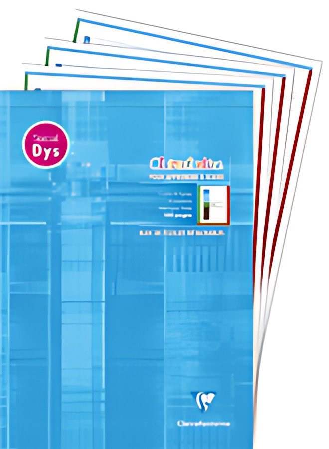 Clairefontaine Bloc de feuilles DYS, A4, 100 pages