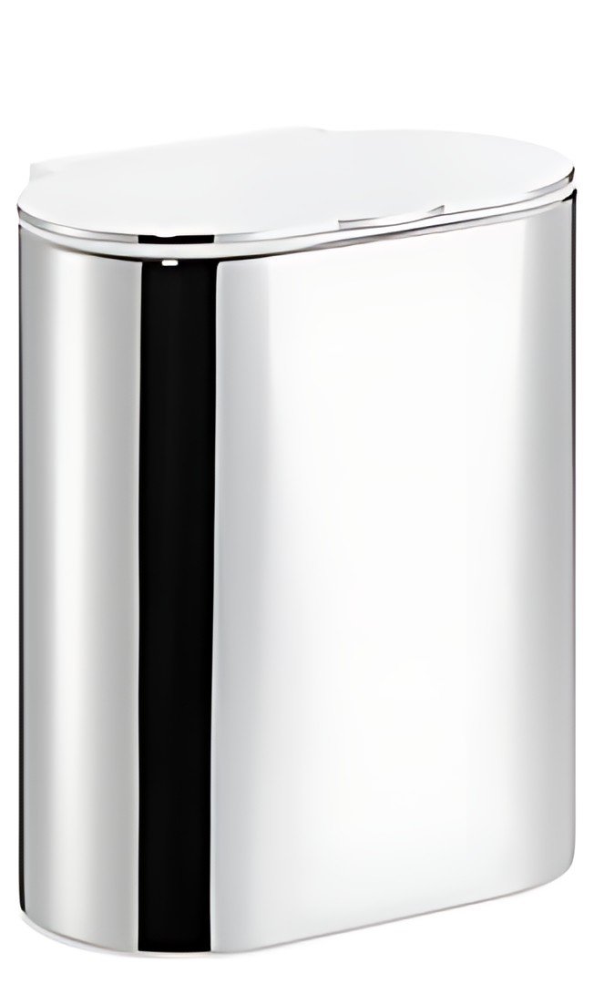 tesa Poubelle cosmétique Elegaant, chromé, acier inoxydable