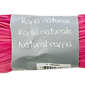 Clairefontaine Raphia naturel, rose opéra