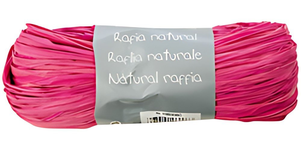 Clairefontaine Raphia naturel, rose opéra