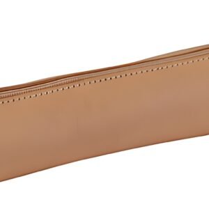 Clairefontaine Trousse petite ronde, cuir naturel