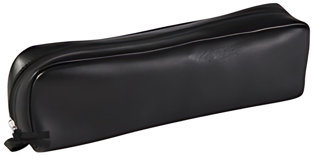 Clairefontaine Trousse rectangulaire, cuir noir