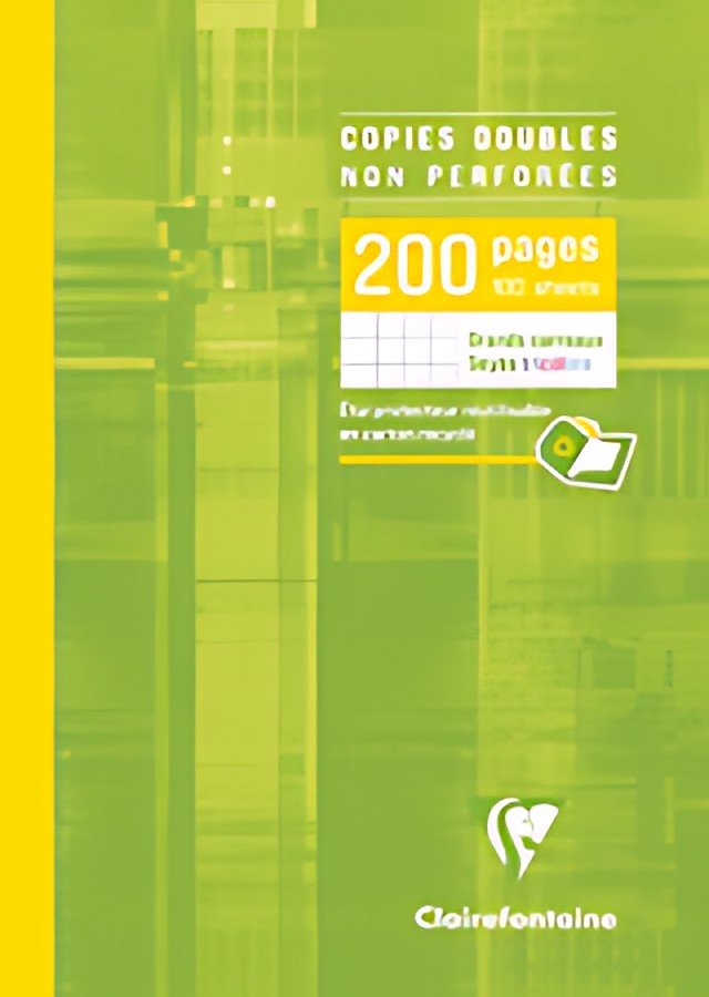 Clairefontaine Copies doubles non perforées, A4, seyès