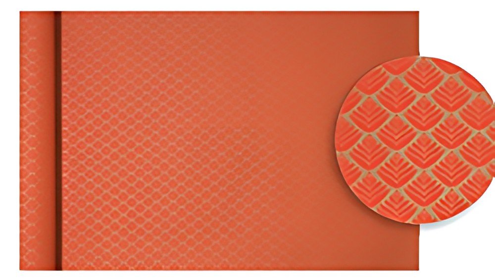 Clairefontaine Papier cadeau "Tiny Rolls fleurs rouges"