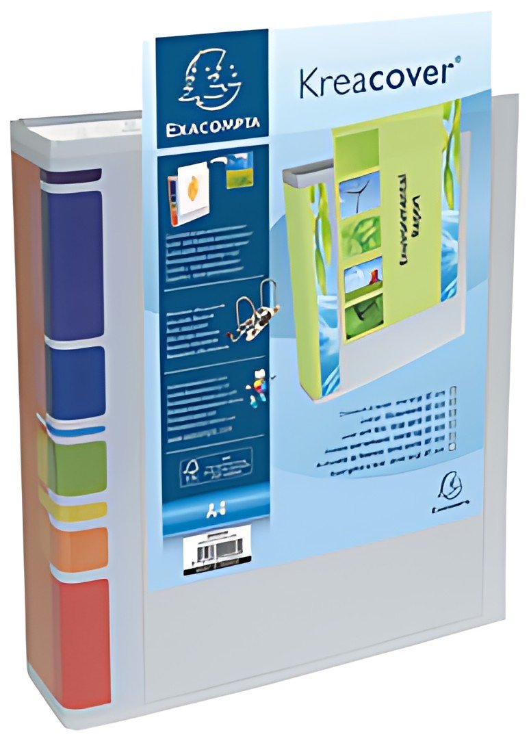 EXACOMPTA Classeur à levier Prem'Touch Kreacover, A4, blanc