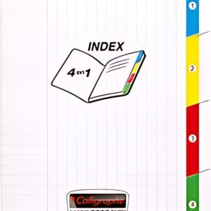 Calligraphe Cahier 4 index 8000 POLYPRO, 170 x 220 mm