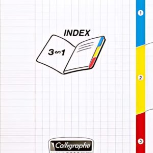 Calligraphe Cahier 3 index 8000 POLYPRO, 170 x 220 mm