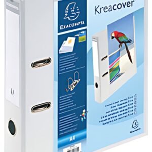 EXACOMPTA Classeur à levier Prem'Touch Kreacover, A4, blanc