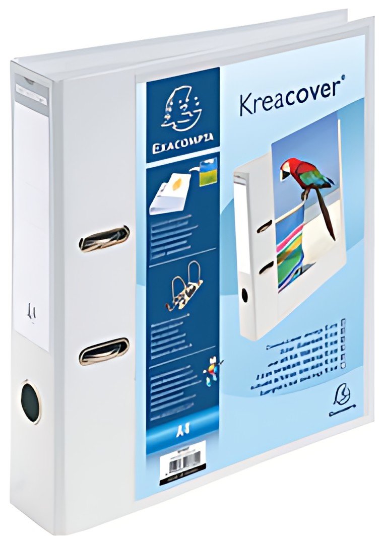 EXACOMPTA Classeur à levier Prem'Touch Kreacover, A4, blanc