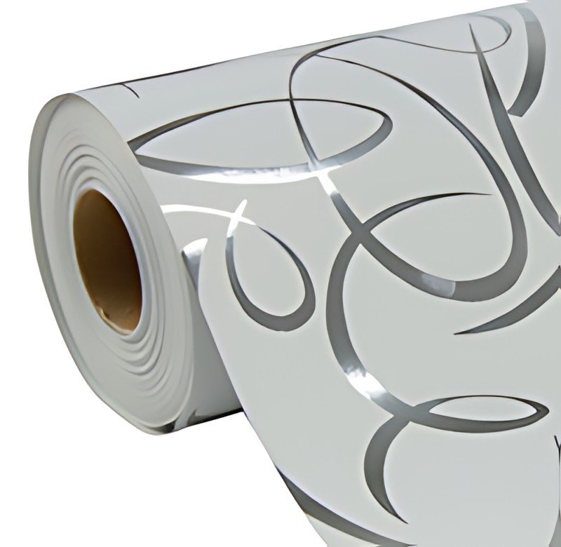 Clairefontaine Papier cadeau "Arabesque argent", en rouleau